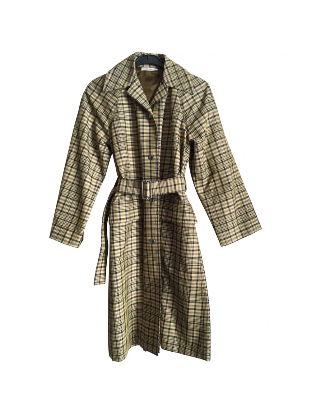 Celine Phoebe Philo era - Plaid Belted Trench Coat
